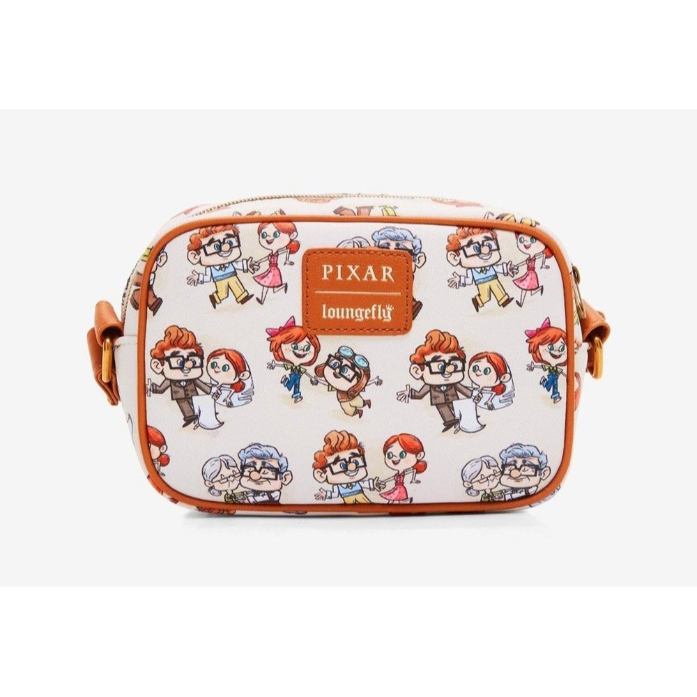 NEW! Loungefly Disney Pixar Up Carl‎ and Ellie Crossbody Bag Purse